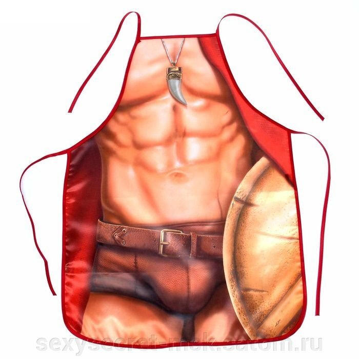 Полноцветный мужской фартук  Спартанец - обзор