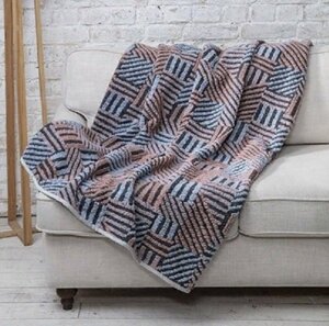 Плед из мериноса Garmony с буклированным рисунком из шерсти 160х200 см