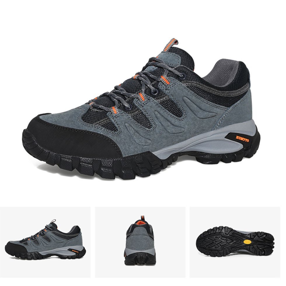 HUMTTO 110601A кроссовки мужские сверхлегкие Soft дышащая повседневная спортивная обувь кожаные походные - фото