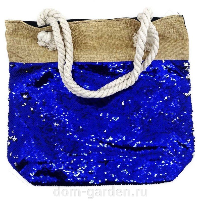 Нинбо Сумка шоппер пляжная с пайетками - Москва