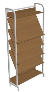 Стеллаж библиотечный с комбинированными полками (900х270х1900)