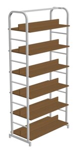 Стеллаж библиотечный с полками (900х450х1900) двухсторонний