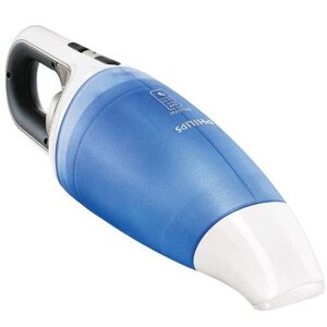 Пылесос ручной PHILIPS FC6142/01, с контейнером "циклон", 56 Вт, сухая/влажная уборка, аккумулятор, синий
