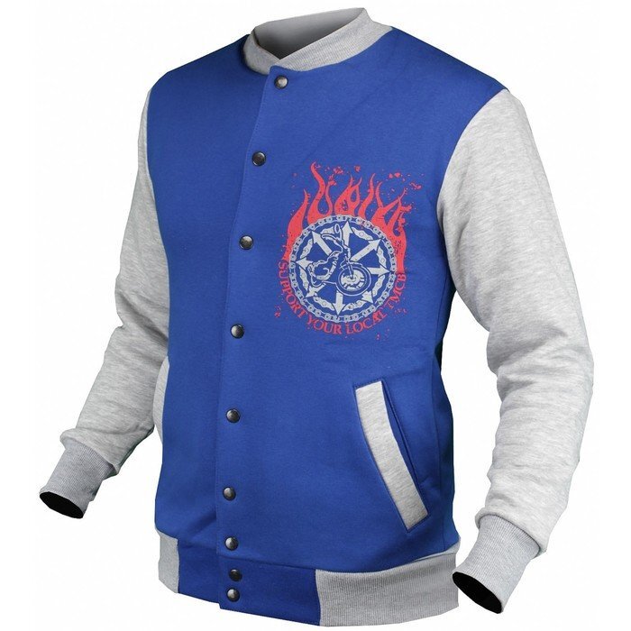 Бомбер, Толстовка без капюшона, на кнопках, 2XL - отзывы