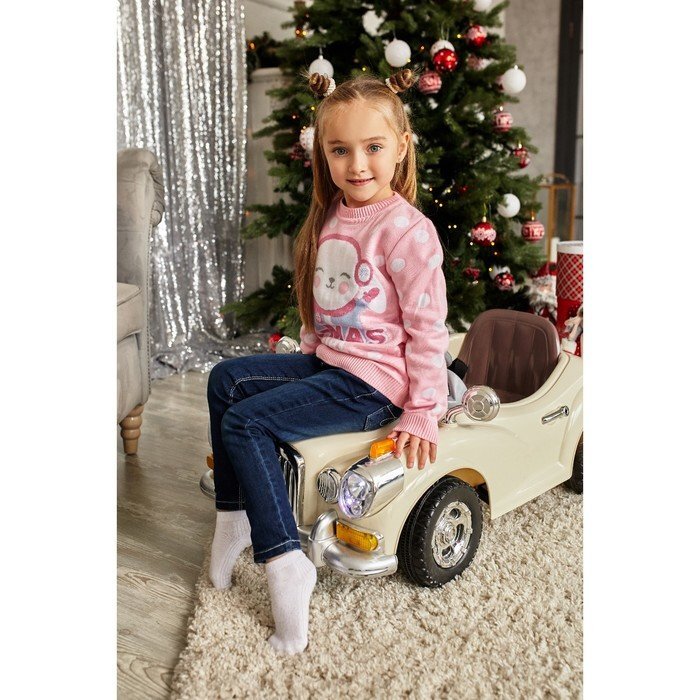 Джемпер вязанный  KAFTAN &quot;Зайка&quot; р. 32,110 - 116 см), розовый - Россия