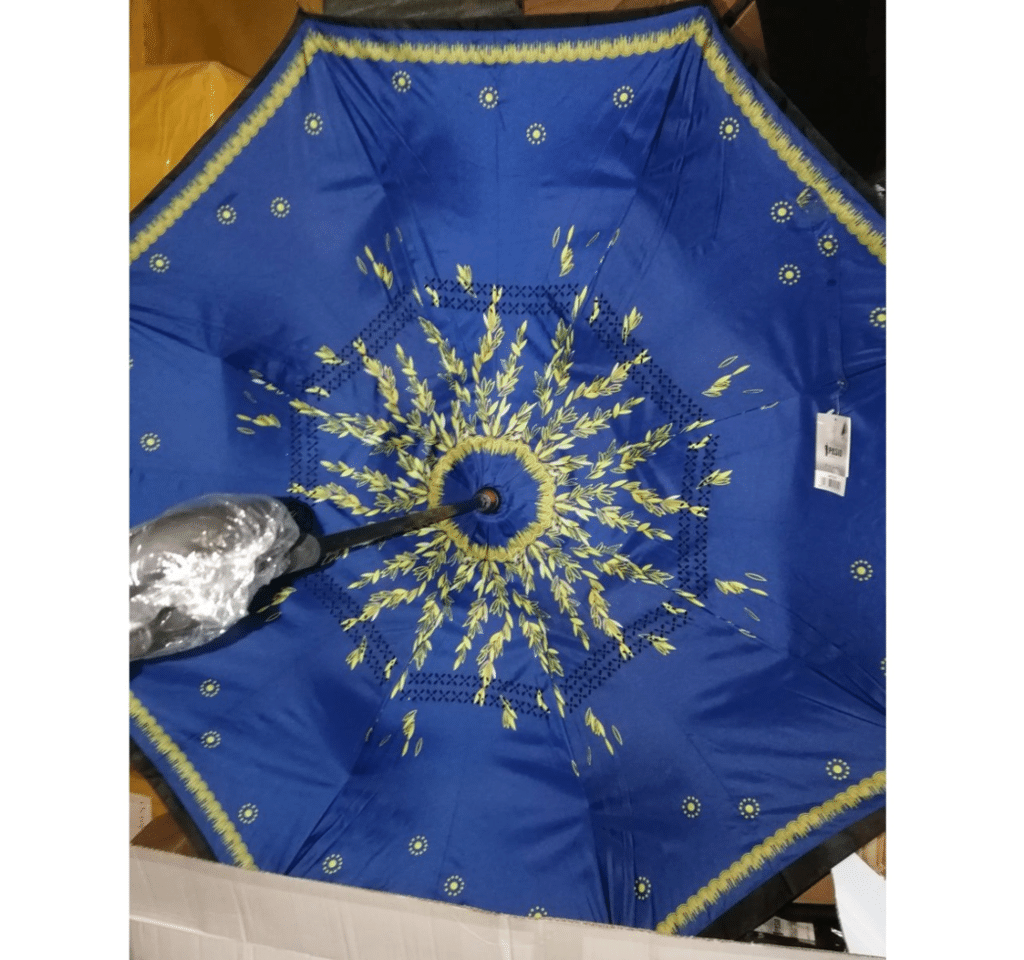 Зонт наоборот (обратный зонт) Синий - интернет магазин