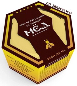Мед 100% натуральный Алтайский со Зверобоем, 250 гр. (от простуды, снимает усталость)