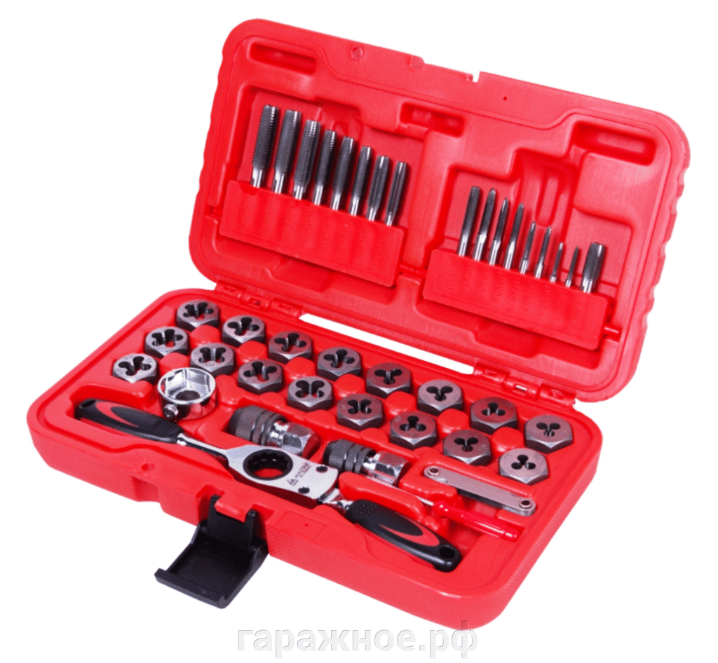 Набор метчиков и плашек SK - 5 M3-m12, кейс, 40 предметов - опт