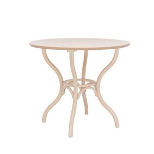 Стол кухонный круглый из дерева классический д.89 Топ (беленый дуб)