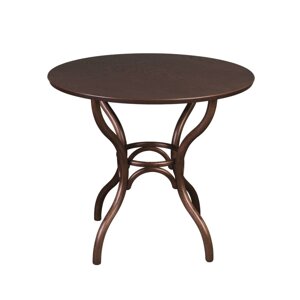 Стол кухонный круглый из дерева классический д.89 Топ (орех)