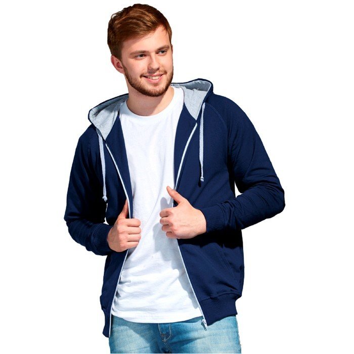 Толстовка мужская, размер 50, цвет тёмно-синий - акции