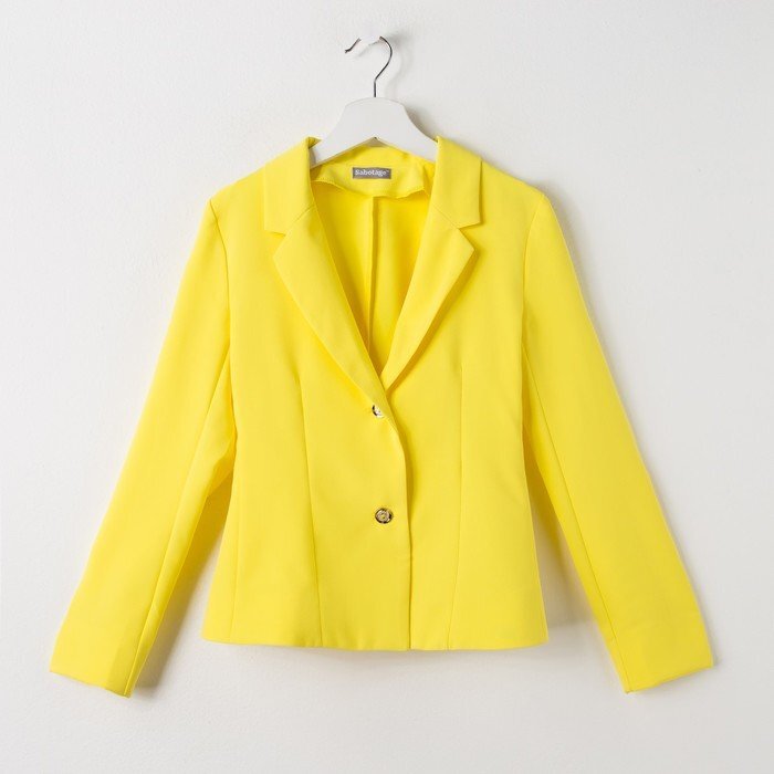 Жакет для девочки, цвет жёлтый, рост 164 см (80) (арт. 16В1-жАД149 - 20) - характеристики