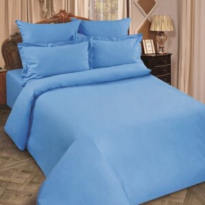 Пододеяльник евро, размер 200х215 см Рейнбоу аквамарин, поплин