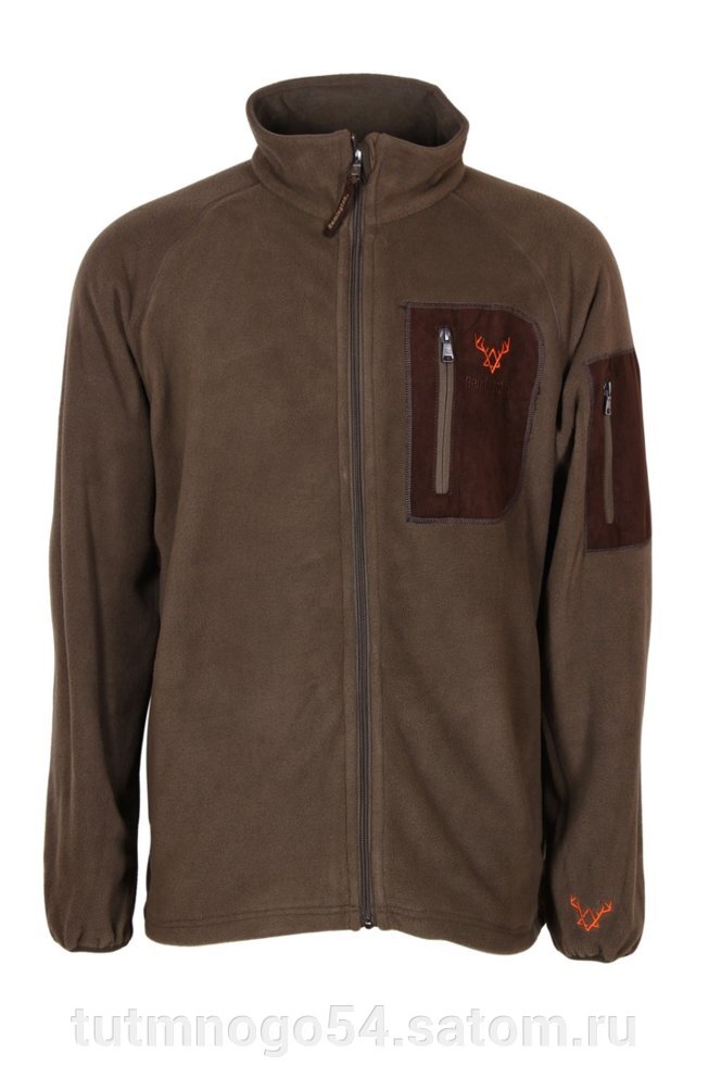 Джемпер (толстовка на молнии) Remington Lawny флис (зеленый), р. M - интернет магазин