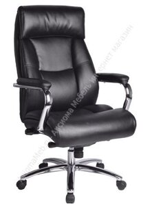 Кресло руководителя Phaeton EX-502, хром, натуральная кожа