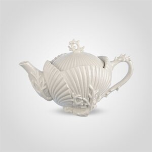Чайник Заварочный Фарфоровый Белый Коралл