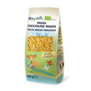 Паста Fleur Alpine Органик мини ракушки (Коччиолини Ригати) 250 г