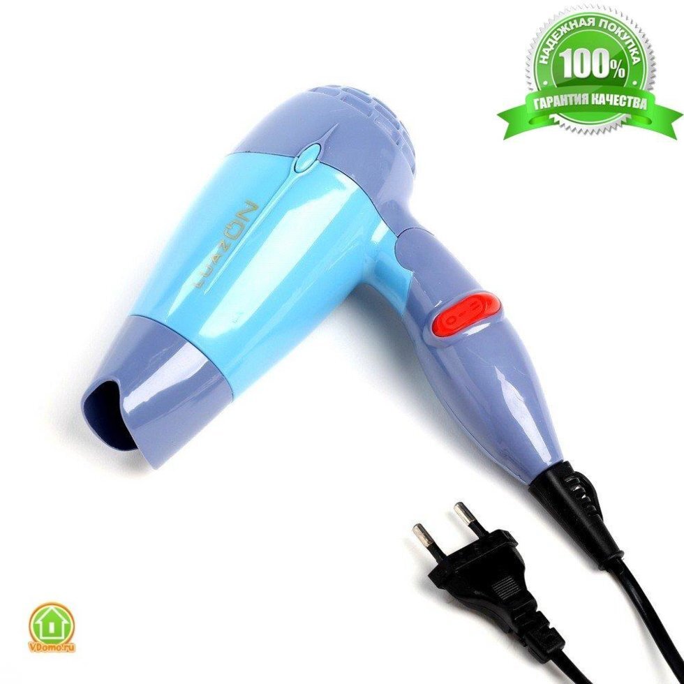 Фен для волос Luaz. ON LF - 23, 2 скорости, складная ручка, розовый - наличие