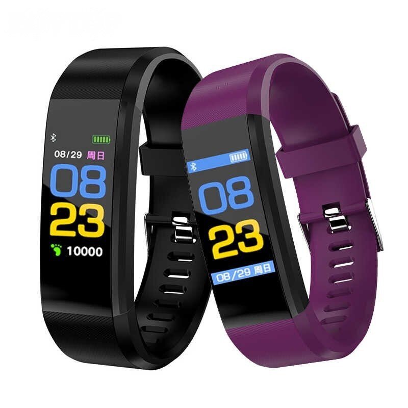 Умный браслет для контроля здоровья чёрный - обзор