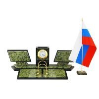 Настольный набор руководителя с часами