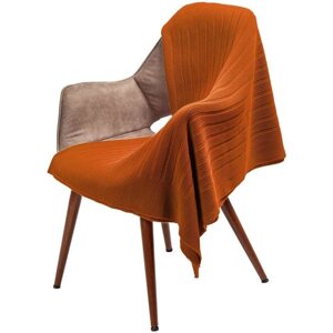 Плед Field, размер 90x160 см, цвет оранжевый