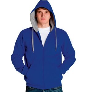 Толстовка мужская, размер 44, цвет синий