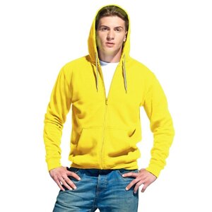 Толстовка мужская, размер 48, цвет жёлтый