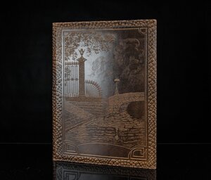 Летний сад (тиснёная кожа / кожа)