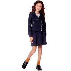 Жакет для девочек, рост 128 см, цвет синий - Россия