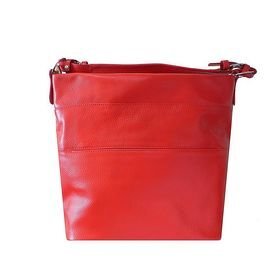 Сумка женская на молнии, 1 отдел, 2 наружных кармана, цвет алый - розница