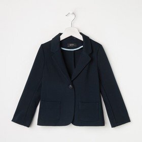 Жакет для девочки, цвет тёмно-синий, рост 128 см - акции