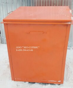 Контейнер металлический для противогололедных материалов