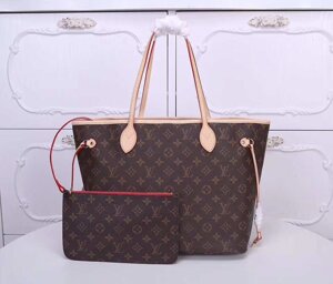 Сумка Louis Vuitton Neverfull Monogram Вишневый
