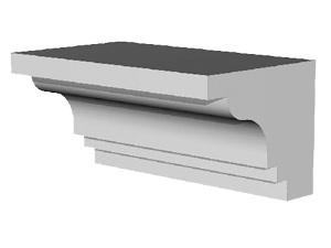 Карниз из пенопласта - элемент фасадного декора