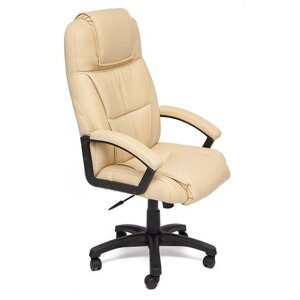 Кресло руководителя BERGAMO (кож/зам бежевый)