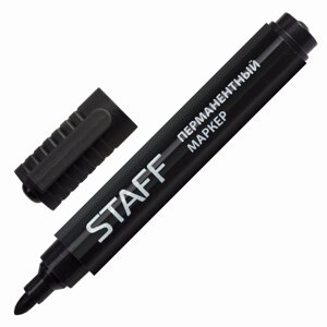Маркер перманентный STAFF чёрный, 2,5 мм