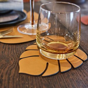 Подставка под кружки и бокалы 14х12 см Lind Dna Nupo желтый