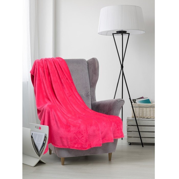 Плед Этель корал 1. 5 сп 150х200 см, 100% п/э, корал-флис, 230 гр/м2, фуксия - преимущества