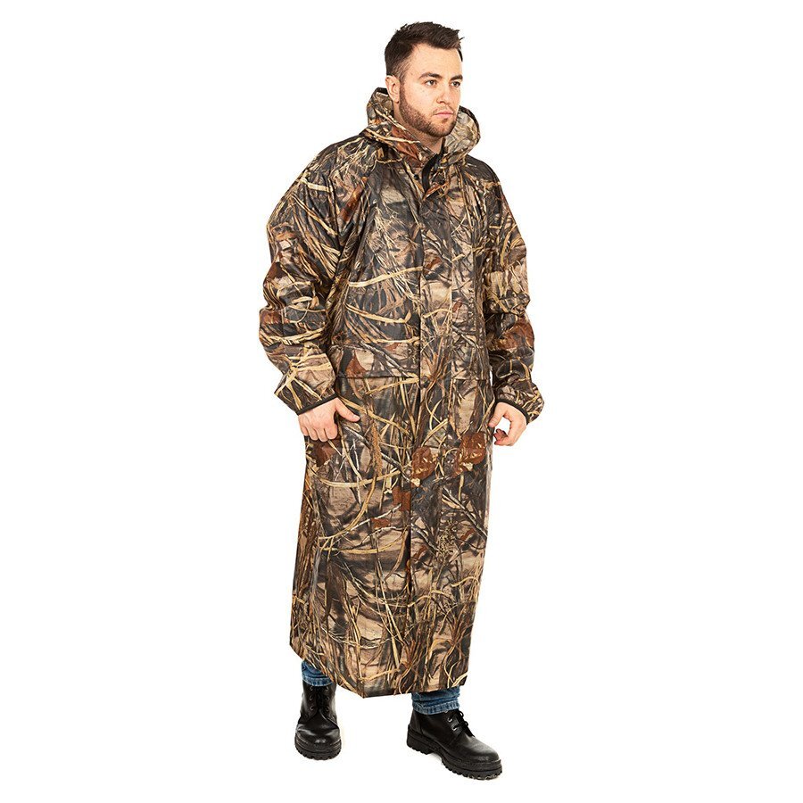 Плащ влаго-ветрозащитный Huntsman (таффета + PU) Камыш - отзывы