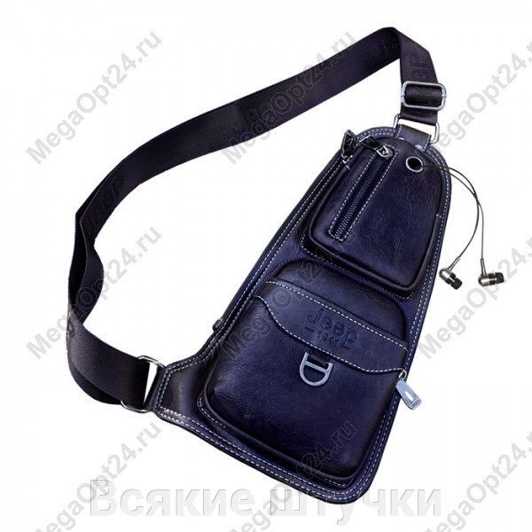 Кожаная сумка Jeep - заказать