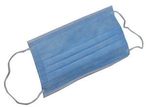 Защитная маска с антибактериальным фильтром, трехслойная с фиксатором, в коробке 50 шт. Только для ЮР. лиц.