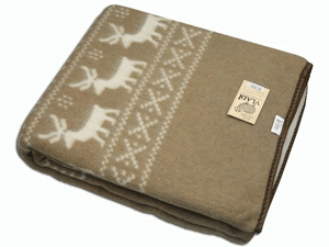 Одеяло VLADI п/ш Олени 200х220 бело-бежевый