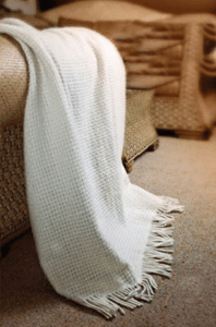 Плед Влади (Vladi) 170х210 Рогожка белый