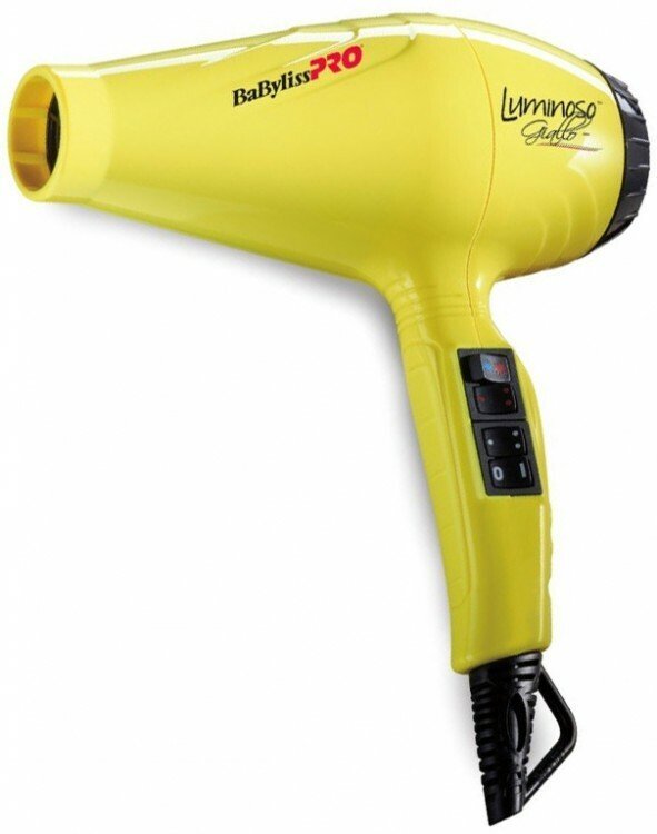 Фен babyliss PRO luminoso giallo ionic BAB6350IYE 2100W - наличие