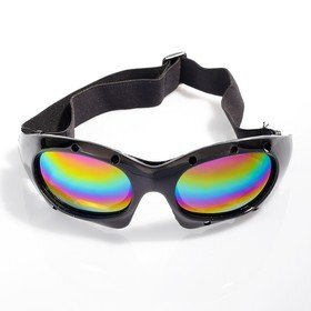 Очки спортивные 'Koestler' KO-520, линзы радужные, оправа чёрная