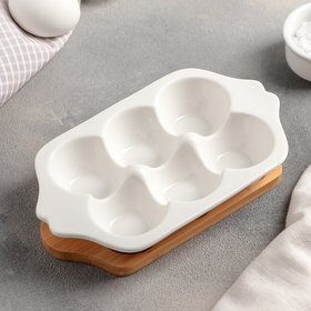 Подставка для яиц 'Эстет'19,2x11x3,6 см, 6 ячеек