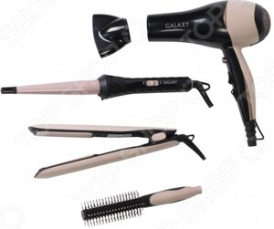 Набор для укладки волос: фен, выпрямитель и плойка Galaxy GL-4721