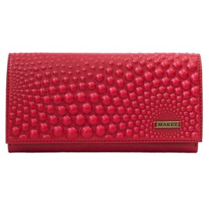 Кошелек женский «Bubbles»Цвет красный 021-08-50/2