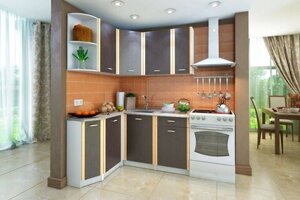 Кухонный гарнитур Бланка СТЛ.123.00 Белый/Венге