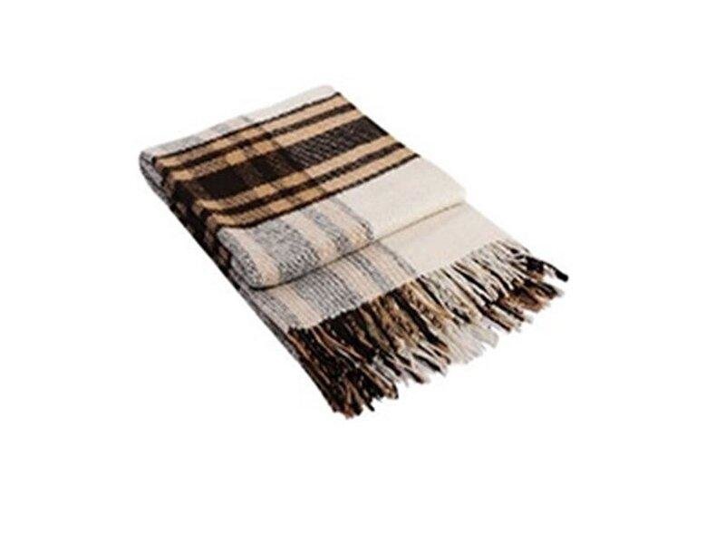 Плед Bellatex Оксфорд шерсть многоцветный 140x200 см - скидка